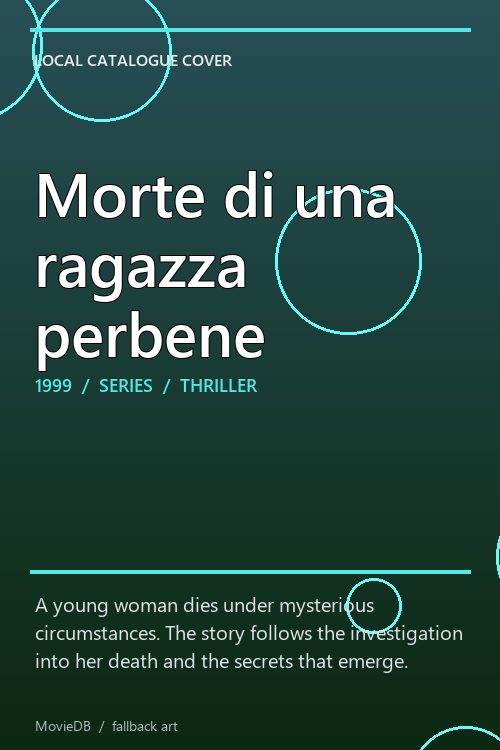 Morte di una ragazza perbene poster