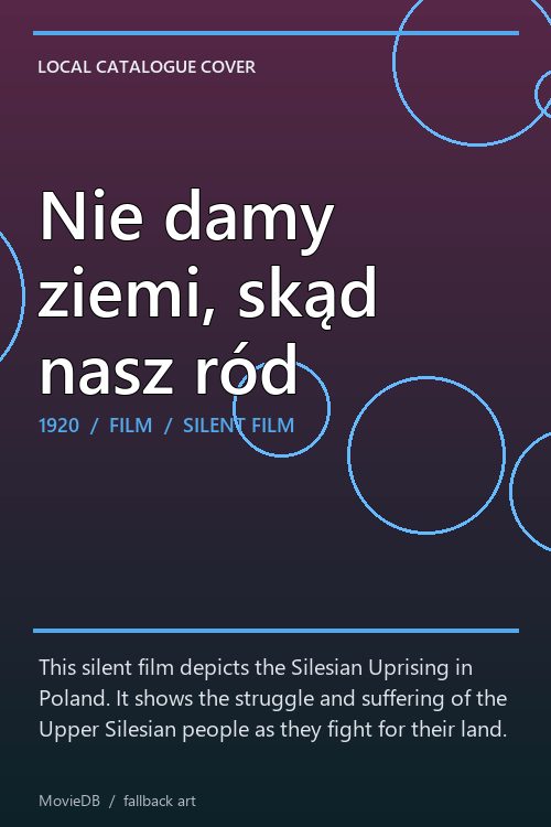 Nie damy ziemi, skąd nasz ród poster