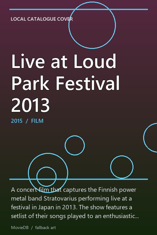 Live at Loud Park Festival 2013 poster