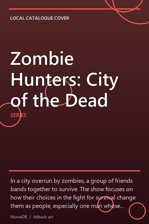 Zombie Hunters: City of the Dead poster