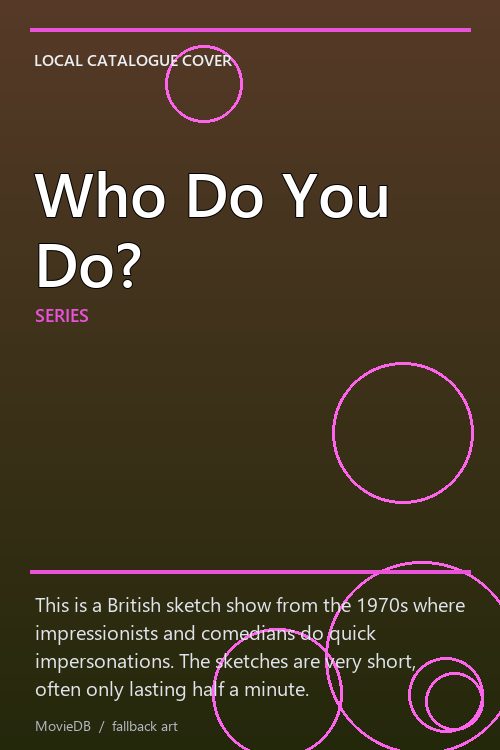 Who Do You Do? poster