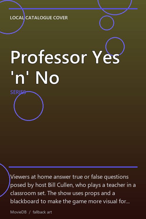 Professor Yes 'n' No poster