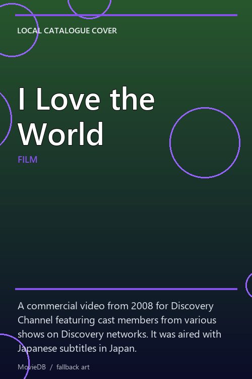 I Love the World poster