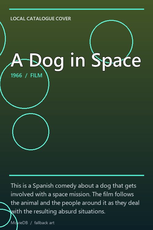 A Dog in Space poster