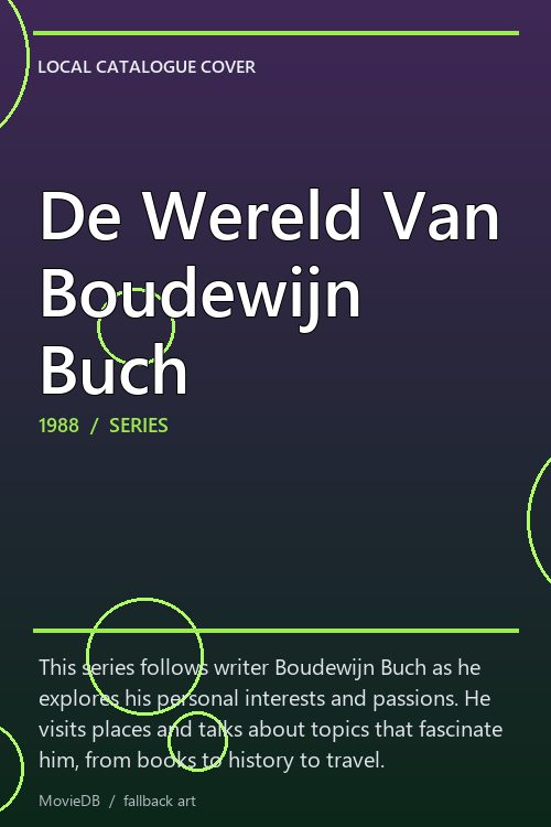 De Wereld Van Boudewijn Buch poster