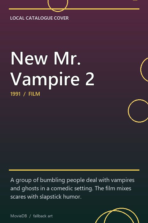 New Mr. Vampire 2 poster