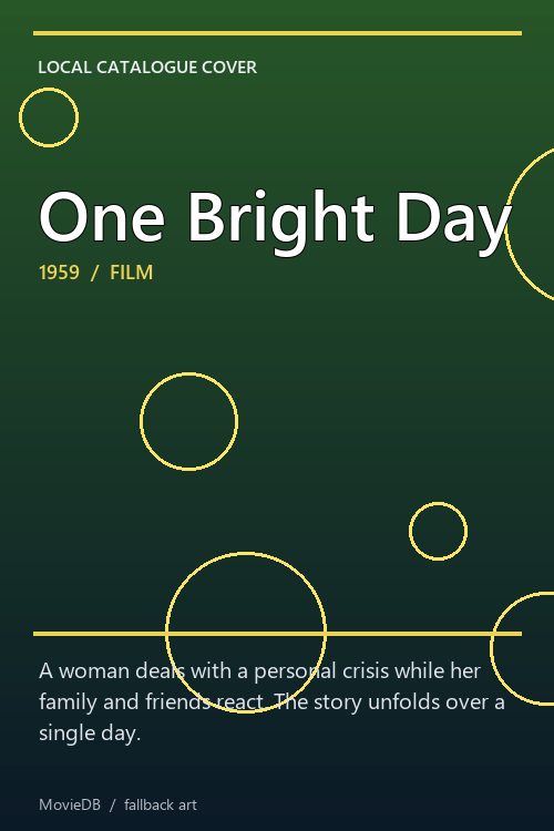 One Bright Day poster