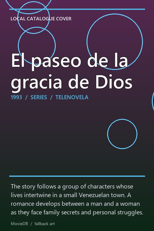 El paseo de la gracia de Dios poster