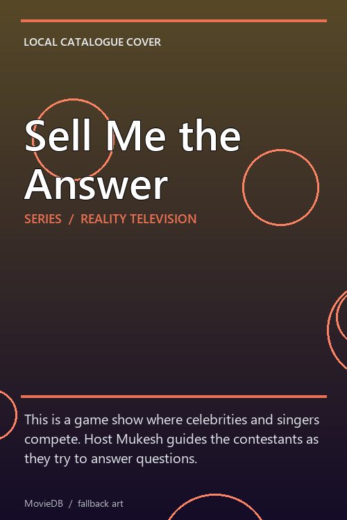Sell Me the Answer poster