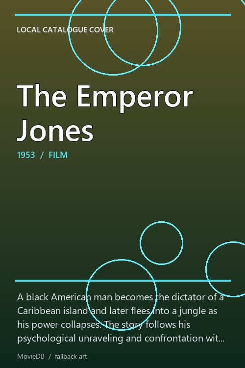 The Emperor Jones poster