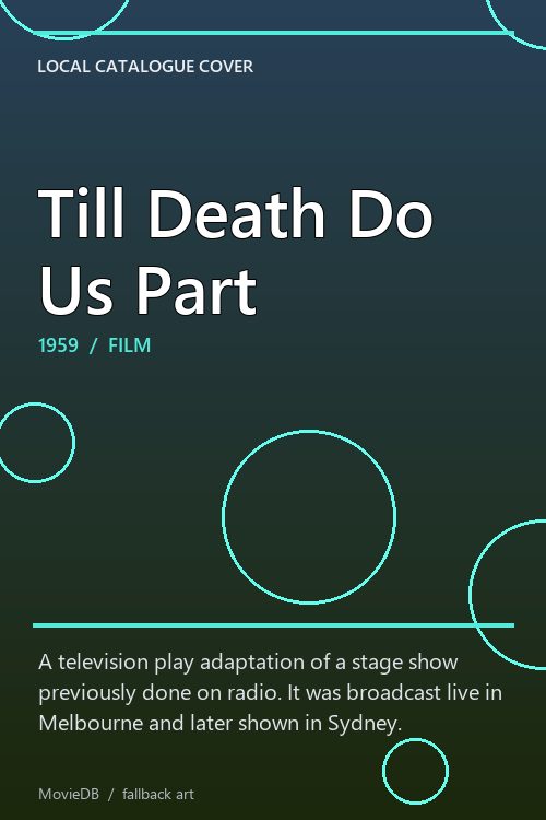 Till Death Do Us Part poster