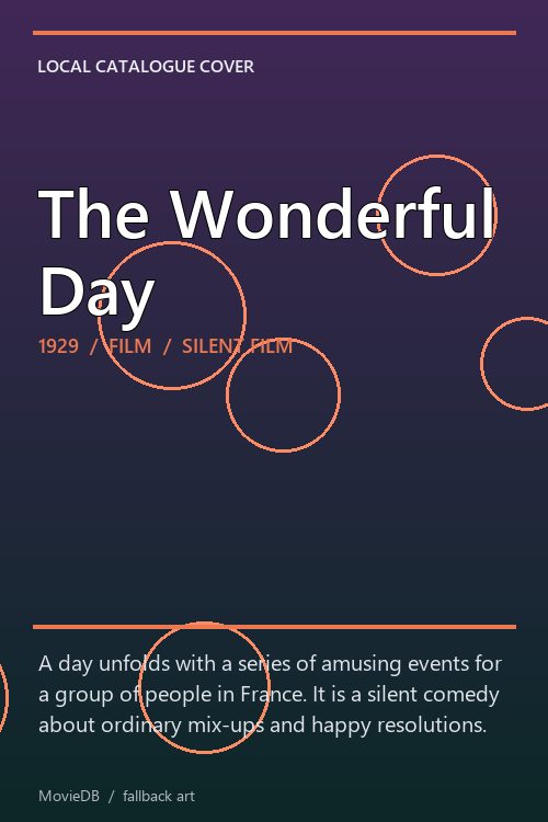 The Wonderful Day poster
