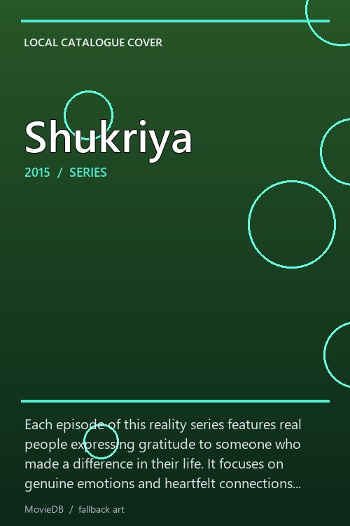 Shukriya poster