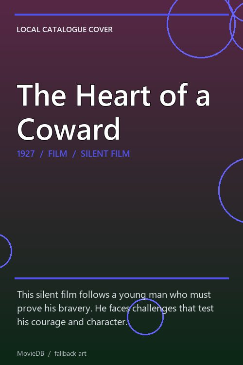 The Heart of a Coward poster