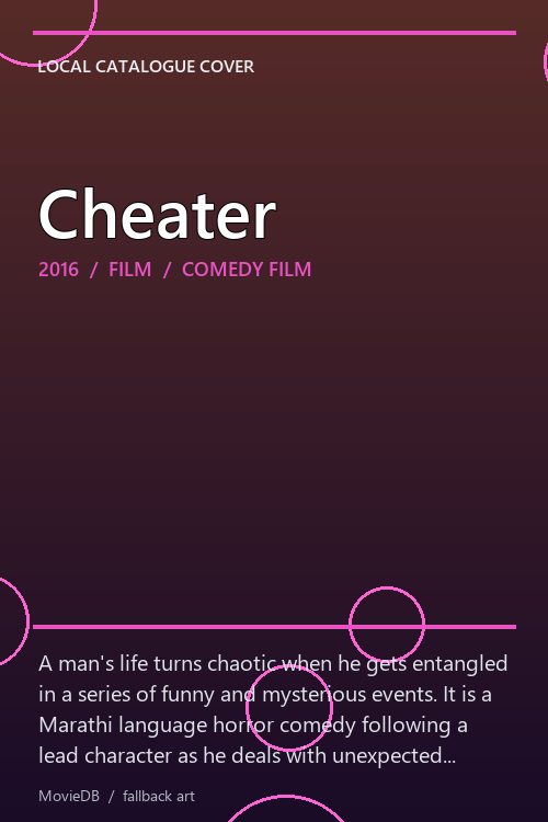 Cheater poster