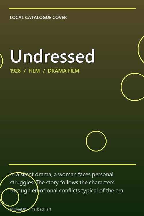 Undressed poster