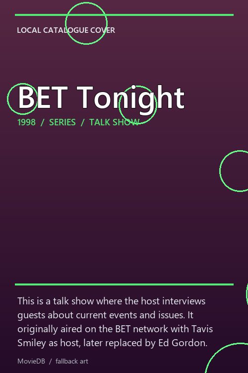 BET Tonight poster