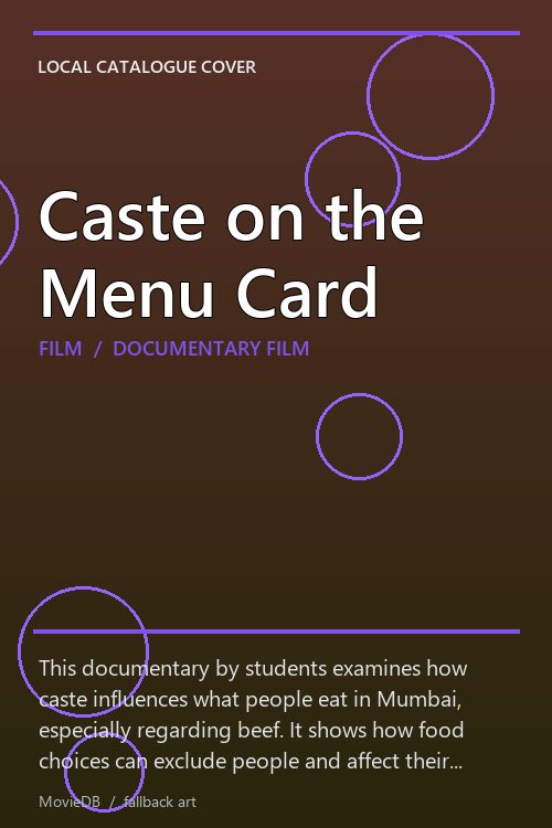 Caste on the Menu Card poster