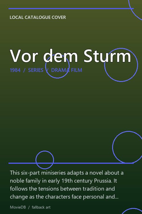 Vor dem Sturm poster