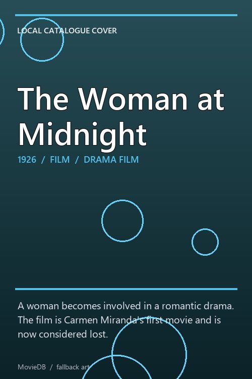 The Woman at Midnight poster