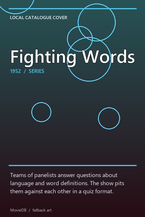 Fighting Words poster