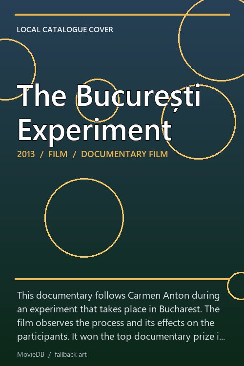 The București Experiment poster
