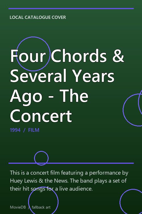 Four Chords & Several Years Ago - The Concert poster