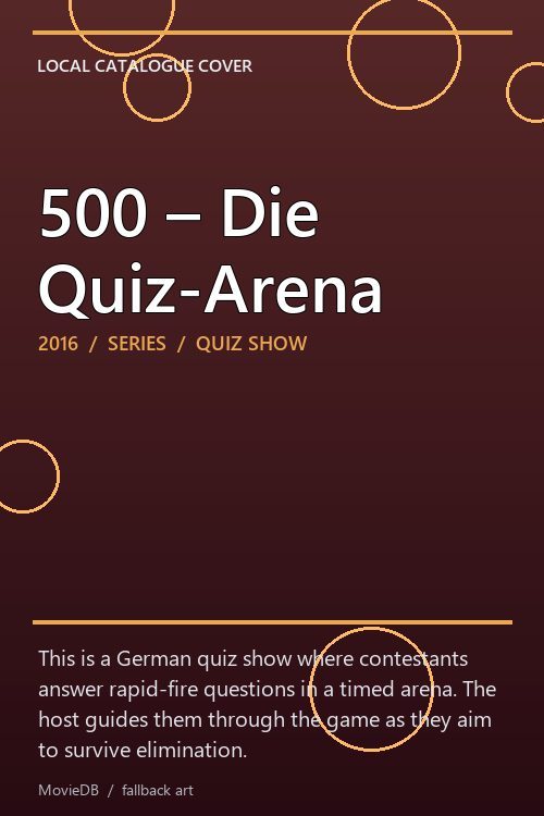 500 – Die Quiz-Arena poster