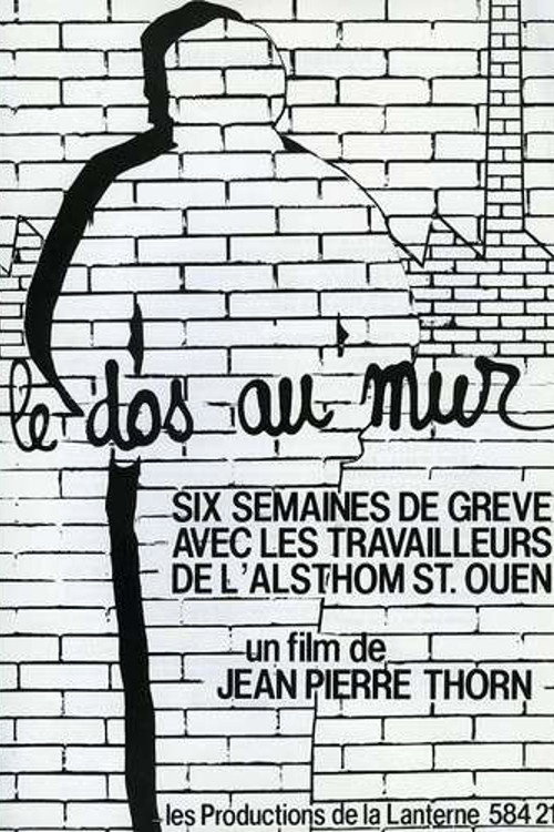 Le dos au mur poster