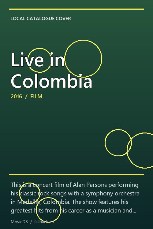 Live in Colombia poster