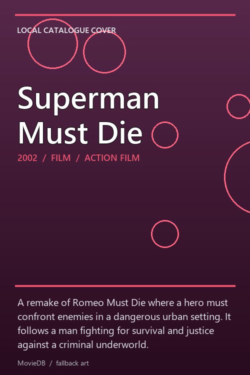 Superman Must Die poster