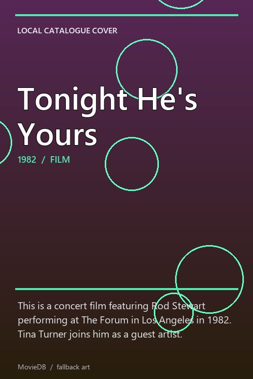 Tonight He's Yours poster