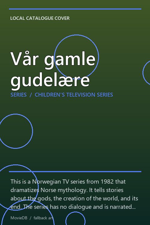 Vår gamle gudelære poster
