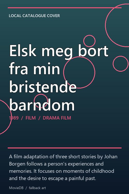 Elsk meg bort fra min bristende barndom poster