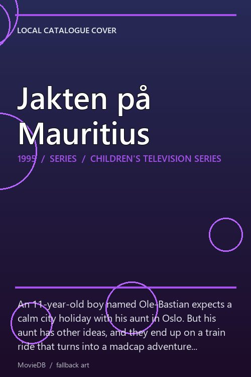 Jakten på Mauritius poster