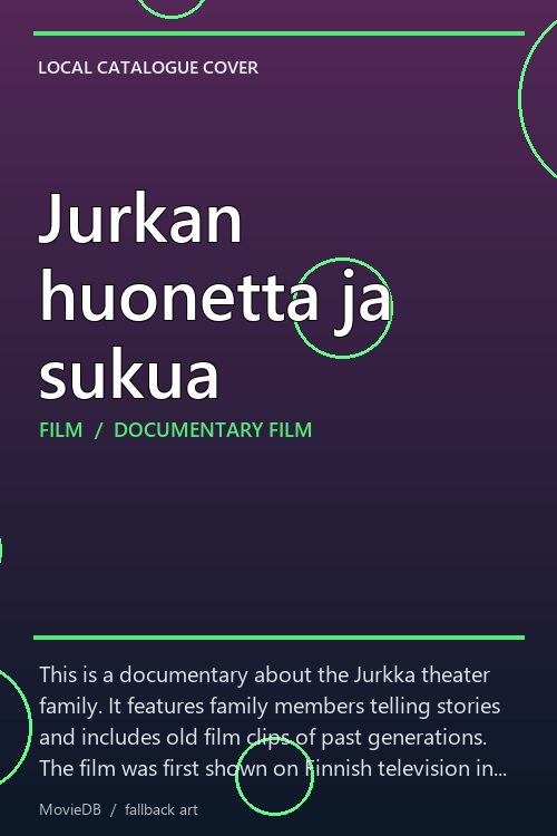 Jurkan huonetta ja sukua poster
