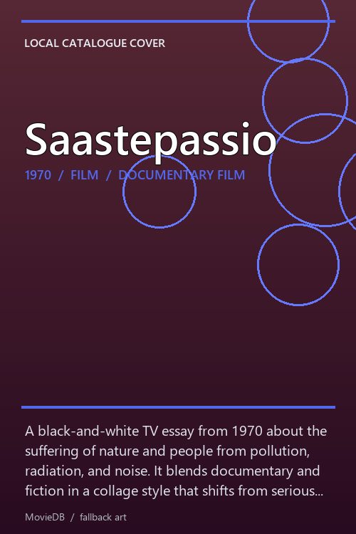Saastepassio poster