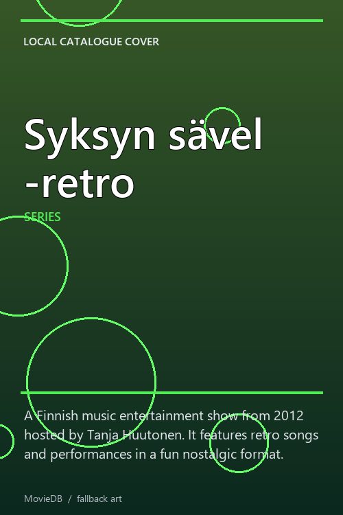 Syksyn sävel -retro poster