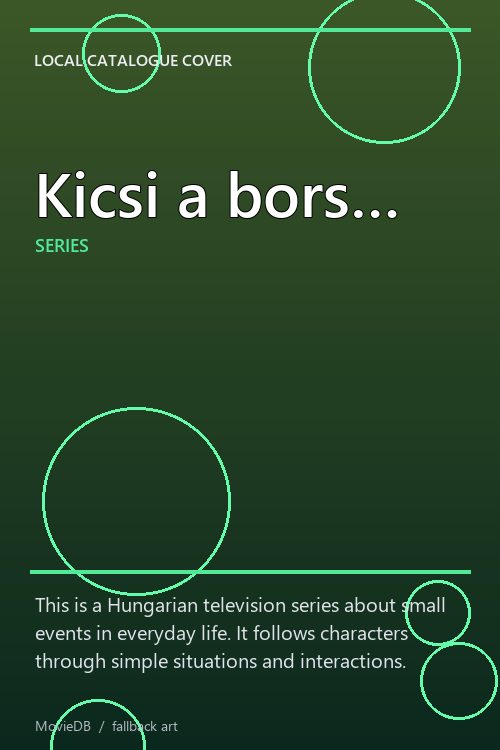 Kicsi a bors… poster