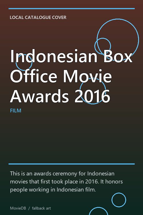 Indonesian Box Office Movie Awards 2016 poster