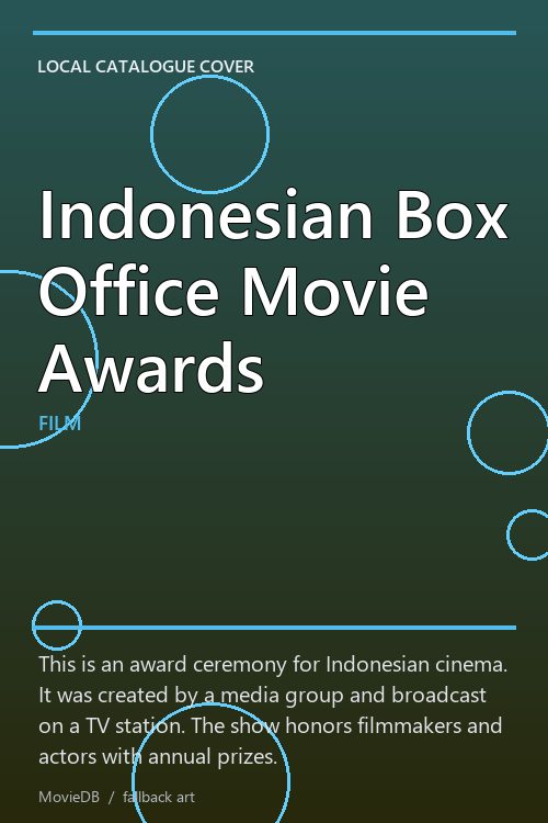 Indonesian Box Office Movie Awards poster