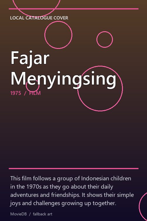 Fajar Menyingsing poster