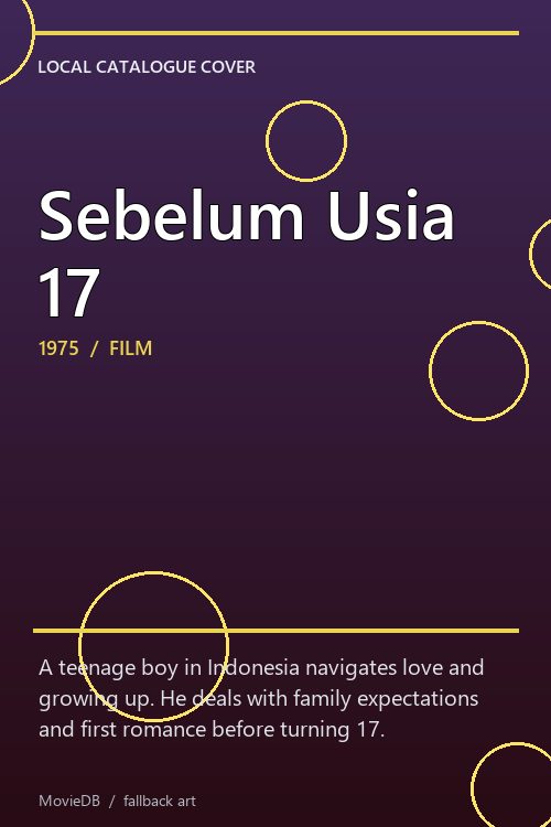 Sebelum Usia 17 poster
