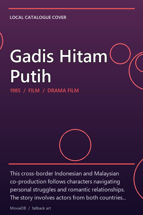 Gadis Hitam Putih poster