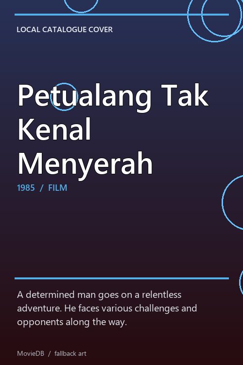 Petualang Tak Kenal Menyerah poster