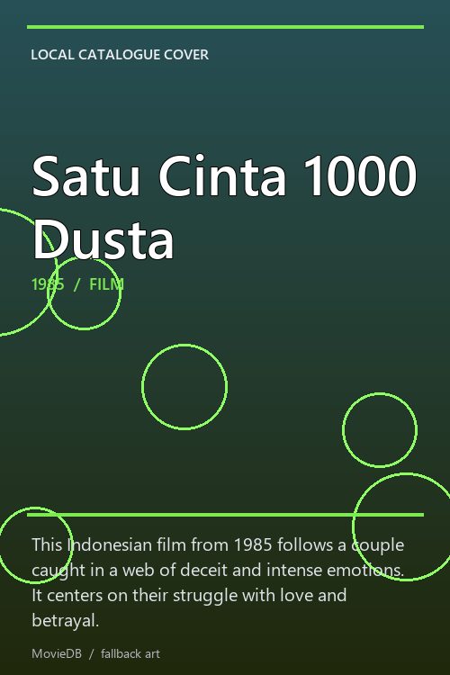 Satu Cinta 1000 Dusta poster