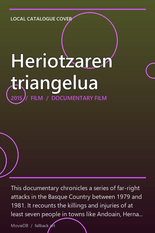 Heriotzaren triangelua poster