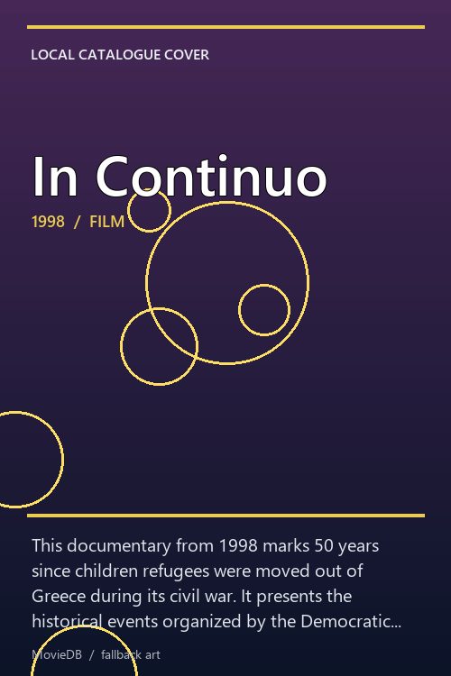 In Continuo poster