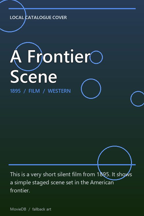 A Frontier Scene poster