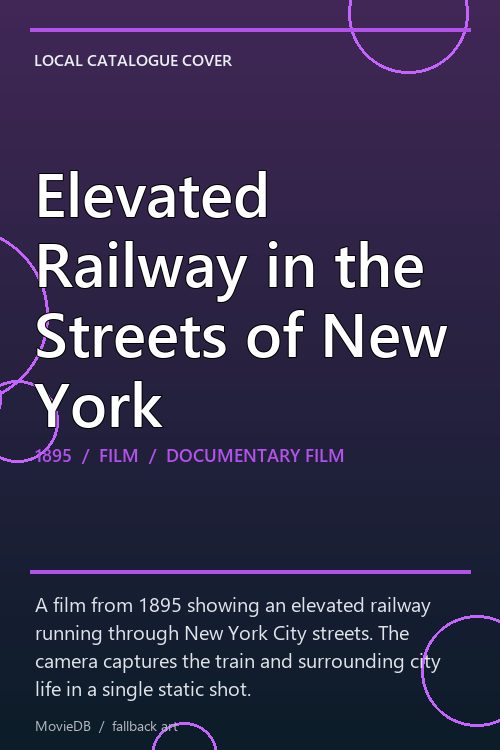 Elevated Railway in the Streets of New York poster